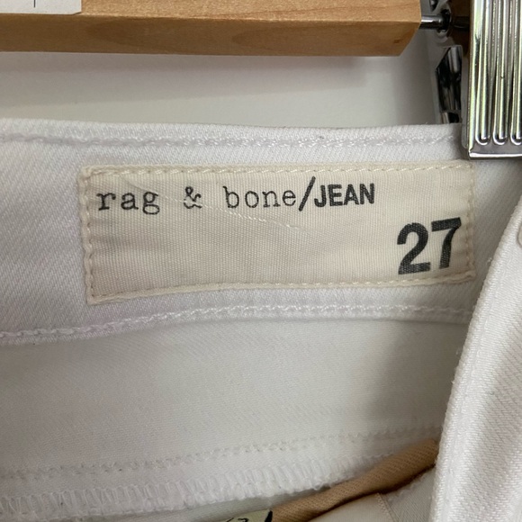 Rag and Bone white stretchy jeans size 27 - Picture 3 of 5